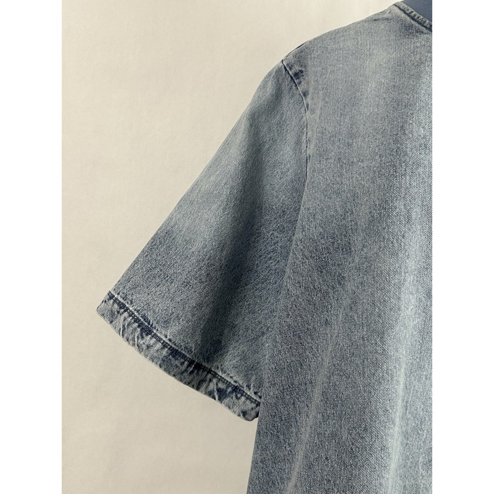 Free People Harlow Mini Dress Size M Denim, Blue - Picture 4 of 9